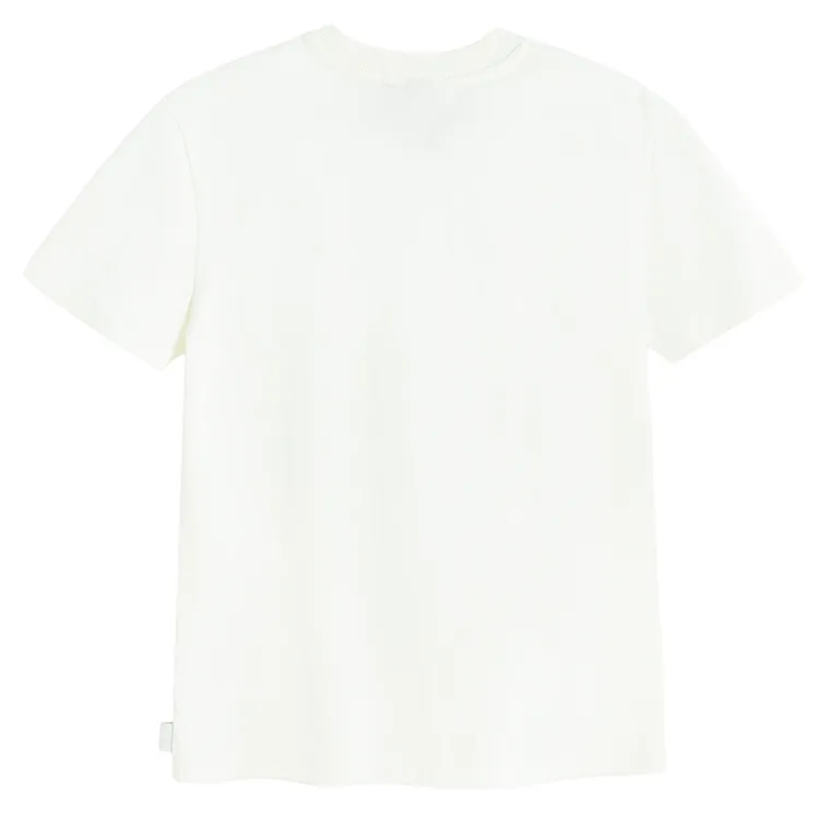 Tricou off-white brodat NOWEAR