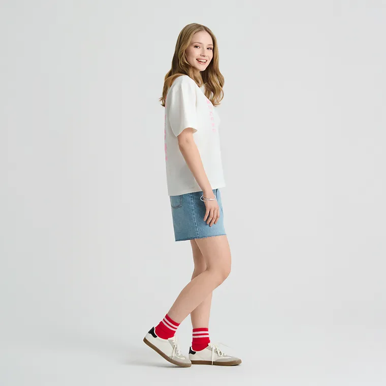 Tricou oversize din bumbac pieptanat NOWEAR