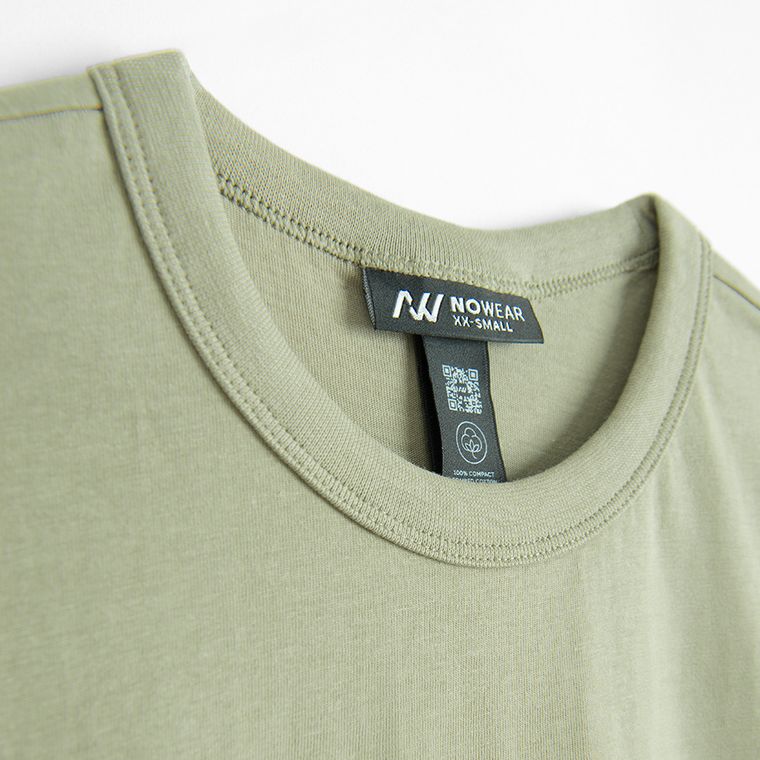 Tricou regular din bumbac pieptanat NOWEAR