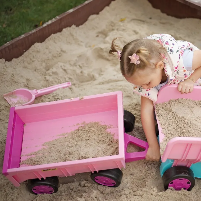 Wader, carut - remorca, roz, 95 cm