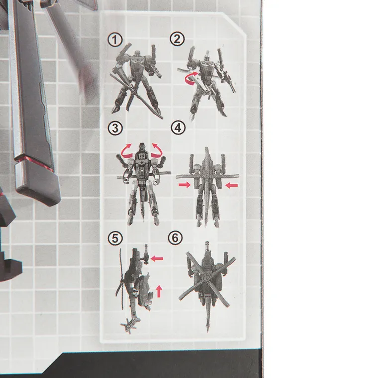 X-Warrior, elicopter, robot care se transforma, gri