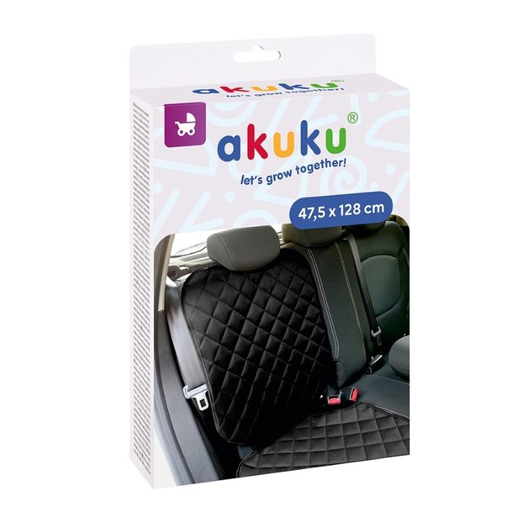 Akuku, covoras pentru scaun auto, lung, negru