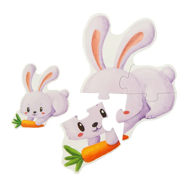 Animalute, puzzle 6 in 1