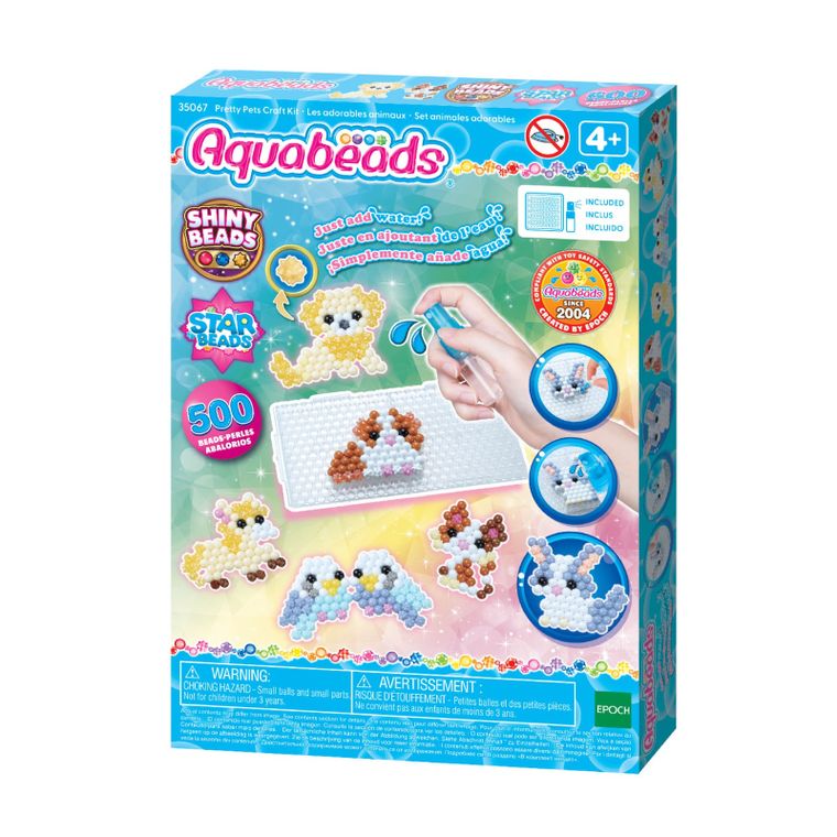 Aquabeads, Animale, set creativ cu margele de apa, 500 piese, 35067