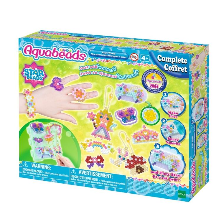 Aquabeads, Lumea zanelor, Margele Stelute, set creativ, 31766