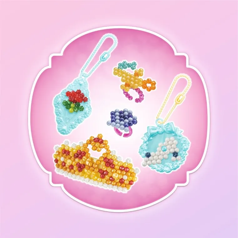 Aquabeads, Printese Disney, Printese stralucitoare, set creativ, 800 elemente, 31997