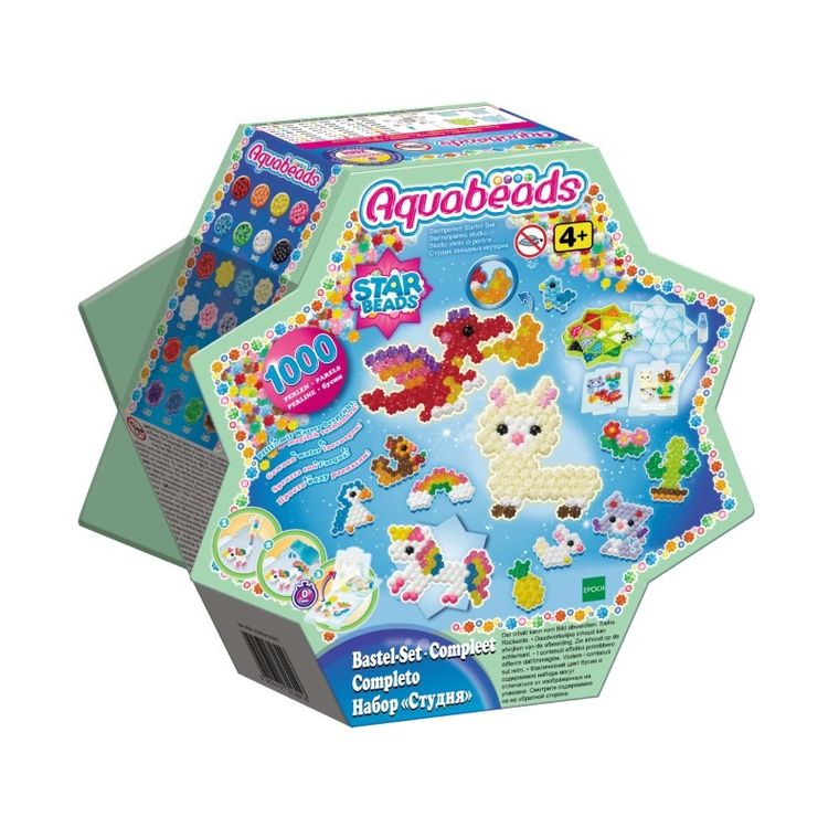 Aquabeads, Stelute, margele de apa, set creativ, 1000 elemente, 31601
