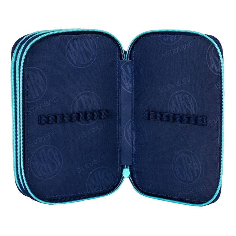 Astrabag, Jumbo, penar cu 3 compartimente, cu rechizite scolare, Baby Deer