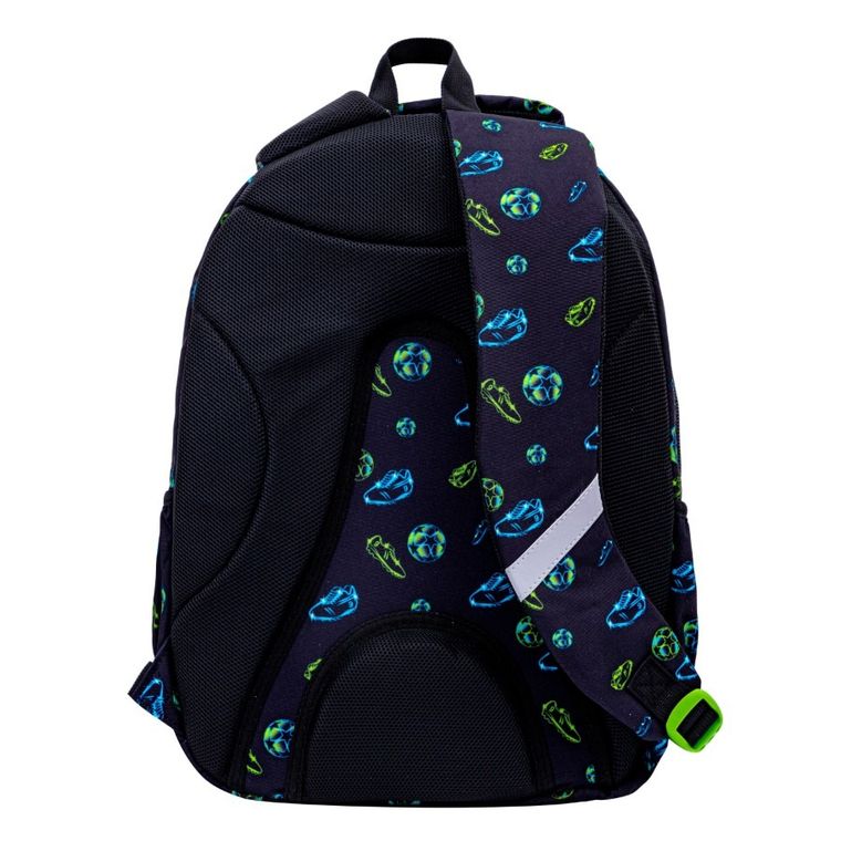 Astrabag, rucsac pentru scoala, cu 3 compartimente, Football Motion