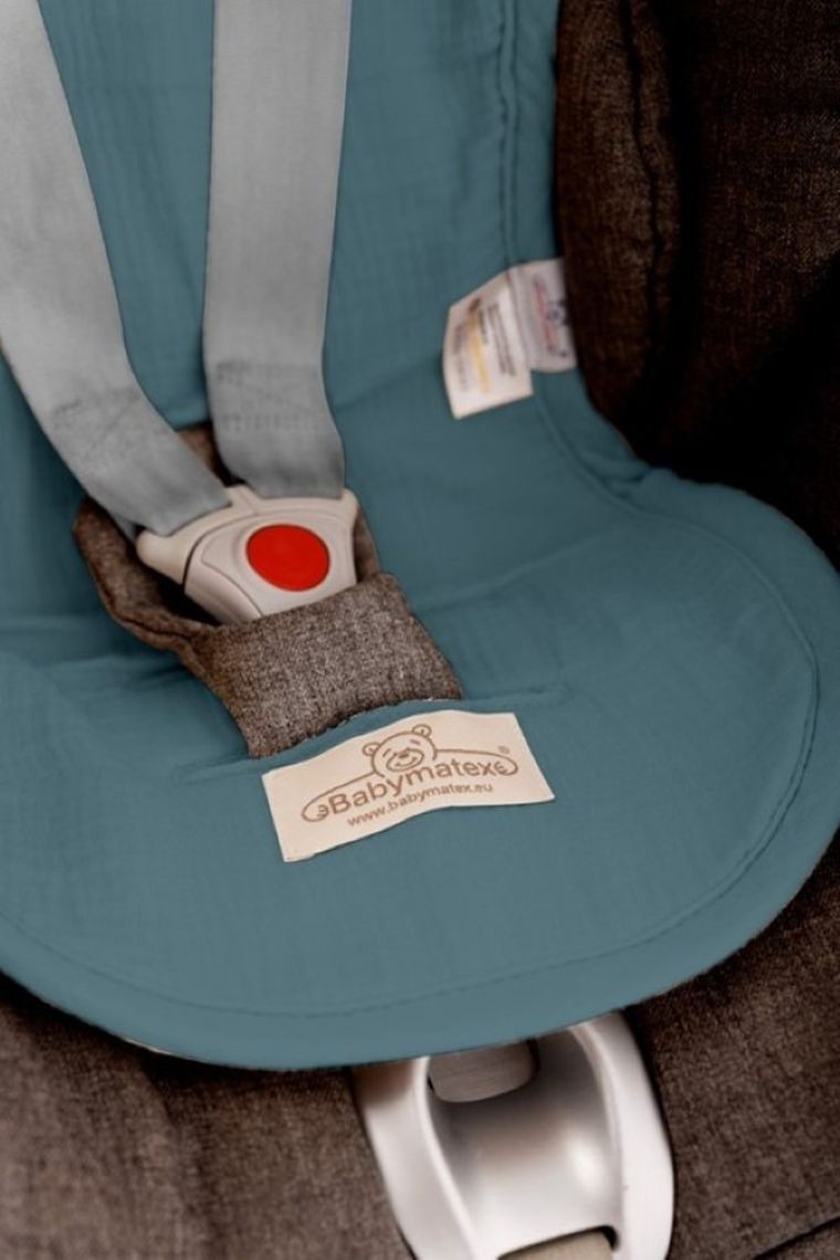 BabyMatex, Paddi, Muslin, insertie de reducere a presiunii pentru scaun auto, verde