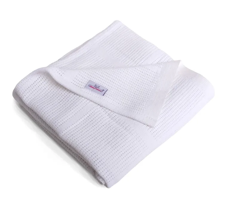 Babymatex, Sisi, patura din bumbac, 75-100 cm, alb