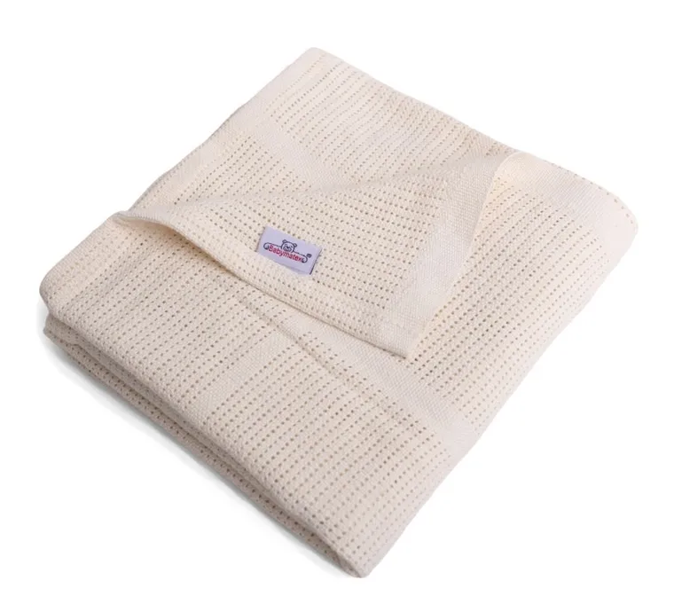 Babymatex, Sisi, patura din bumbac, 75-100 cm, ecru