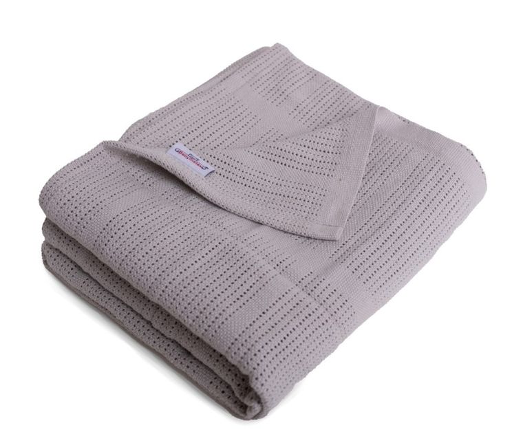 Babymatex, Sisi, patura din bumbac, 75-100 cm, gri