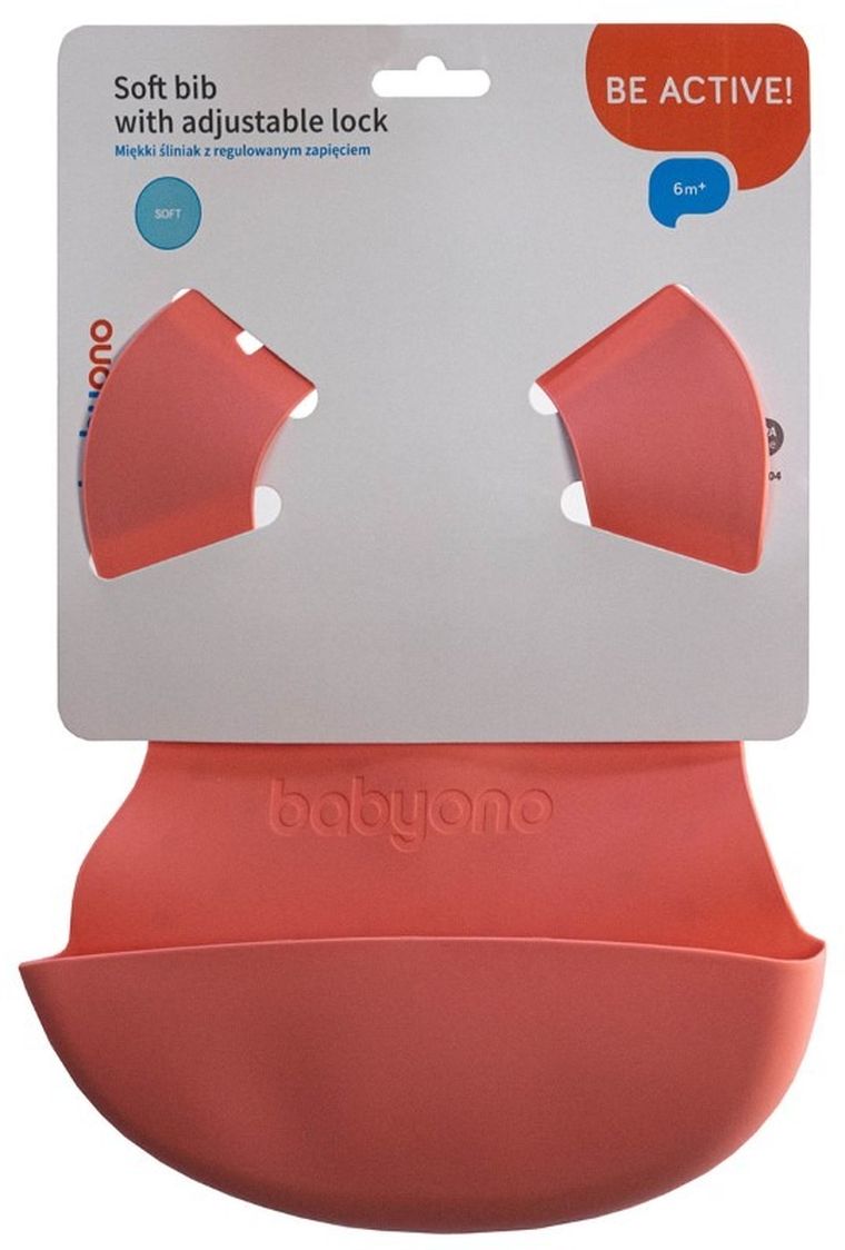 BabyOno, baveta cu buzunar, roz