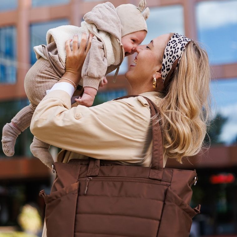 BabyOno, Cami, Geanta pentru mama si pentru carucior, ciocolata