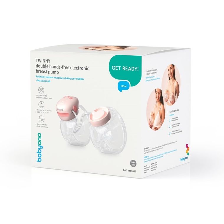 BabyOno, Twinny, pompa electrica dubla de san tip palnie, Hands Free