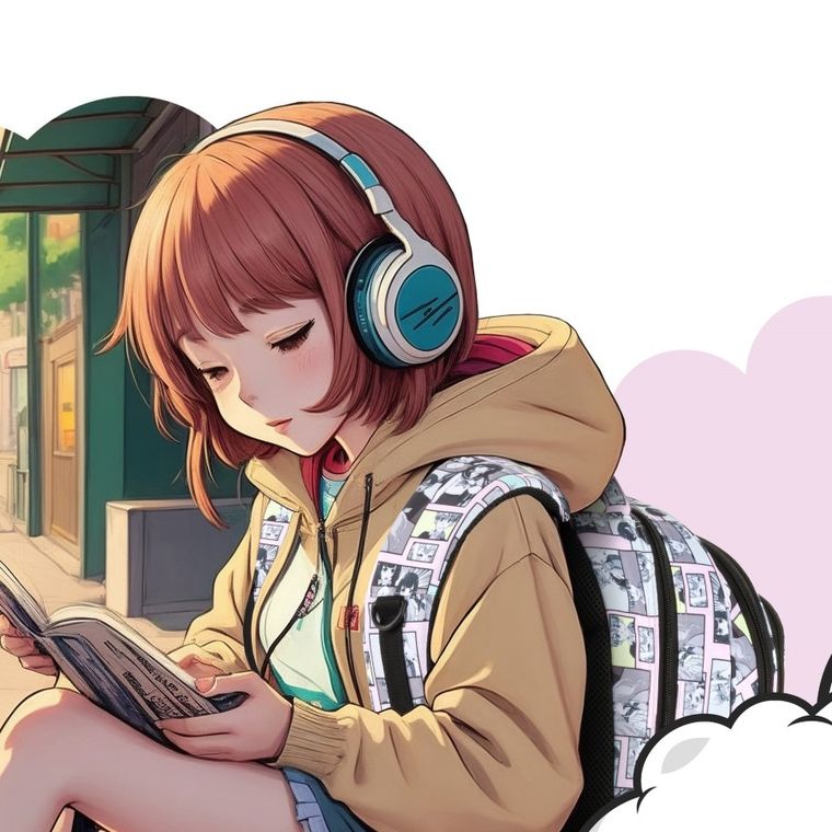 BackUp, rucsac pentru scoala, cu 3 compartimente, Manga Pastel