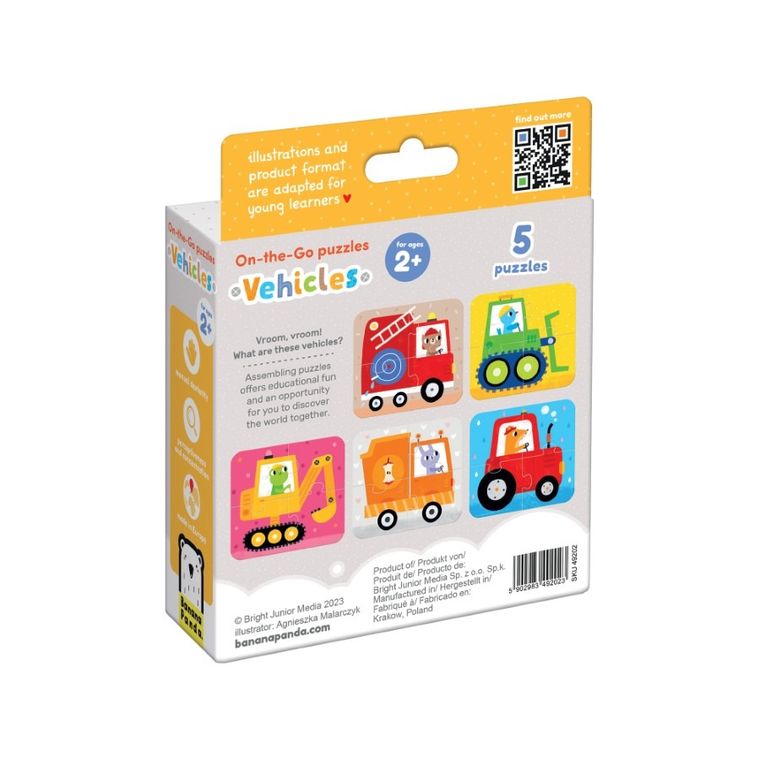 Banana Panda, On-the-Go, Vehicule, puzzle, 20 piese