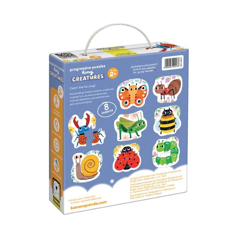 Banana Panda, Progressive Puzzle, Creaturi mici, puzzle, 32 piese