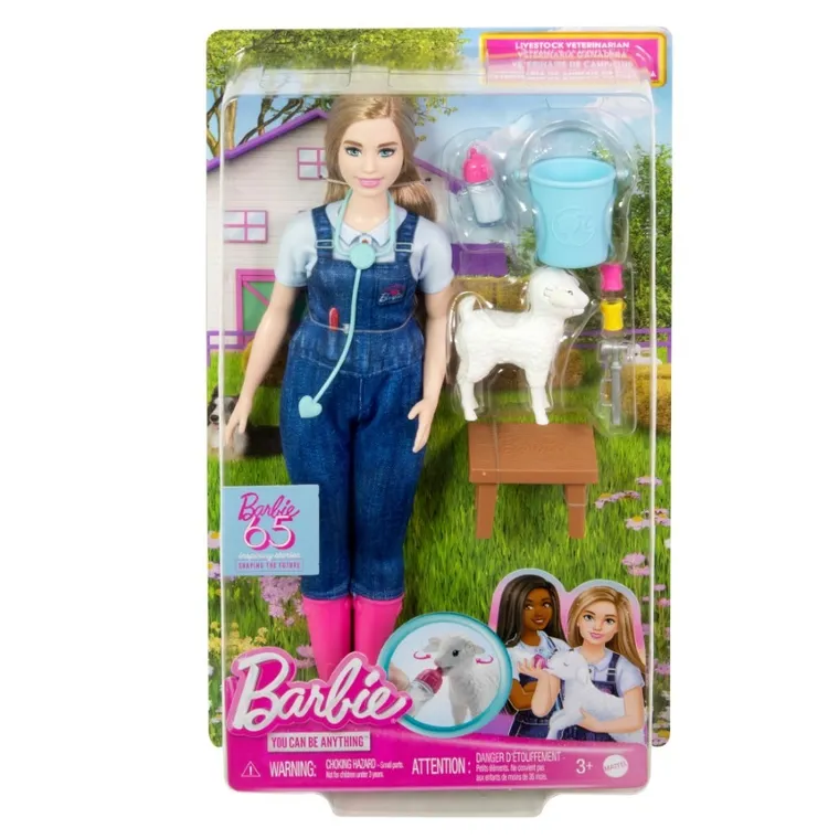 Barbie, Cariera, Veterinar la ferma, papusa cu accesorii