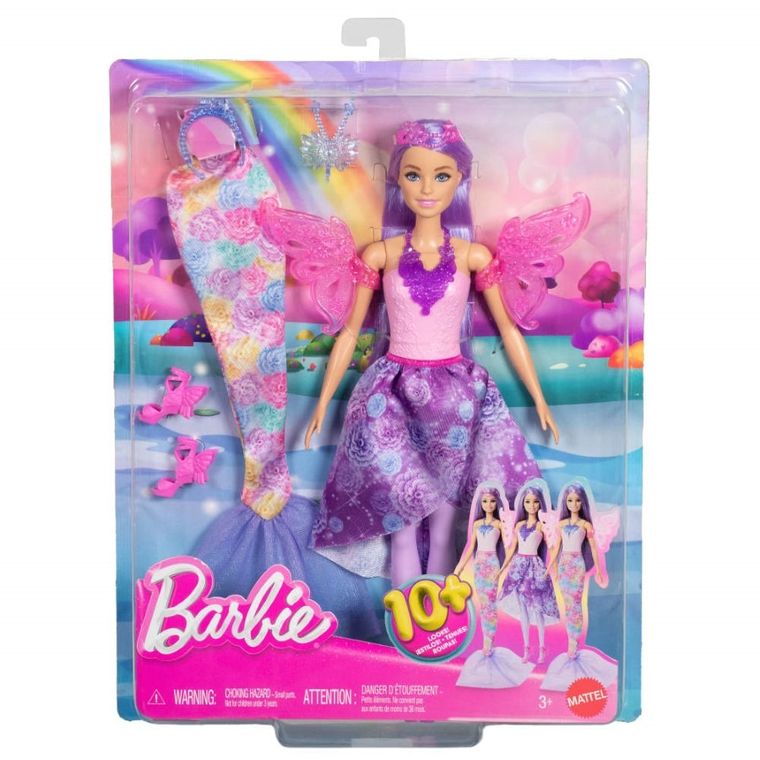 Barbie, Costume de poveste, set cu papusa si accesorii