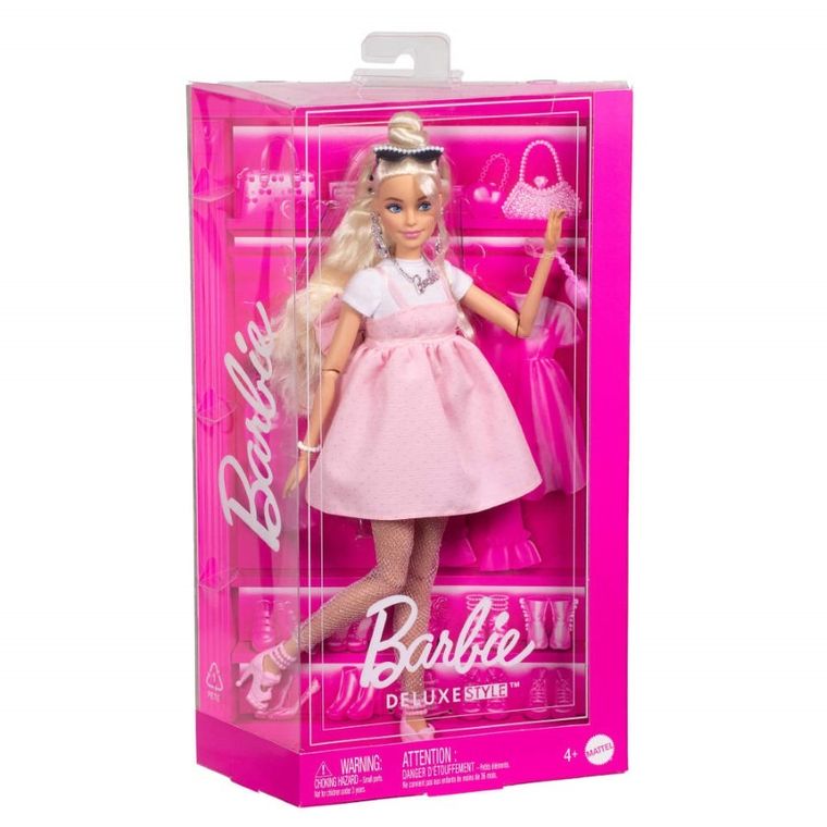 Barbie, Deluxe Style, rochie cu fundita, papusa