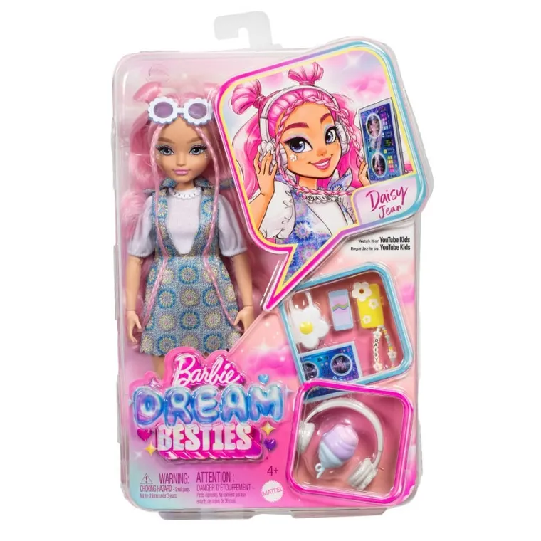 Barbie, Dream Besties, papusa Daisy Jean cu accesorii