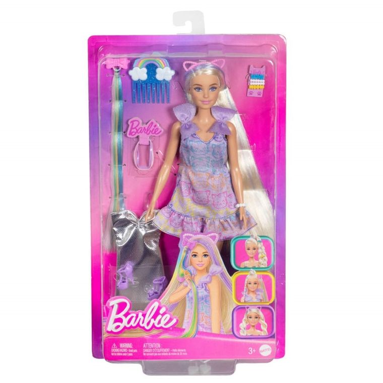 Barbie, Joaca de-a coafatul, papusa blonda cu accesorii