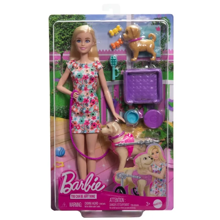 Barbie, Papusa si caine, set de joaca