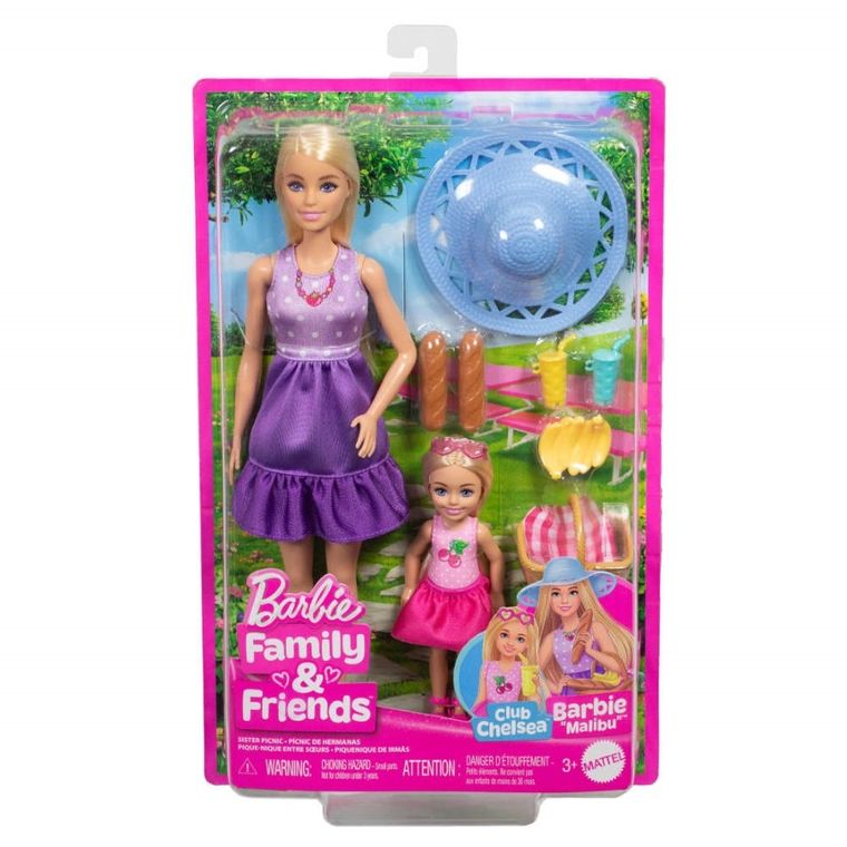 Barbie, Picnic, Barbie si Chelsea, set de papusi si accesorii