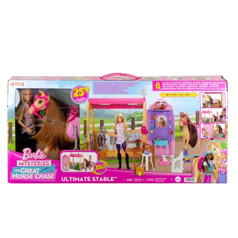 Barbie, Ultimate Stable, set de figurina si accesorii