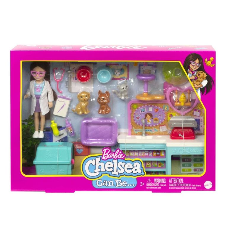Barbie, Veterinar Chelsea, papusa cu accesorii