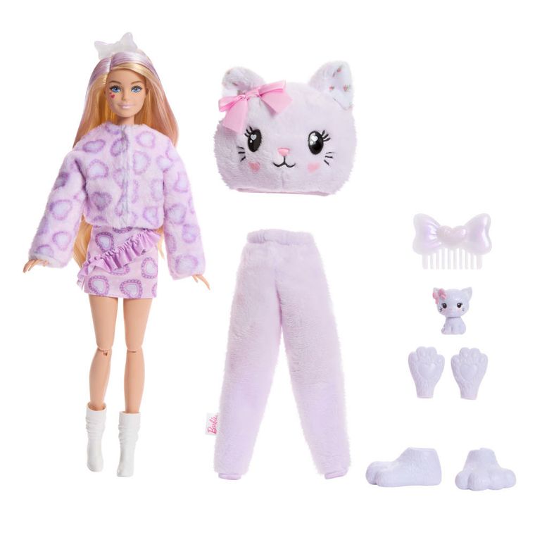 Barbie x Care Bears, Cutie Reveal, papusa pisicuta