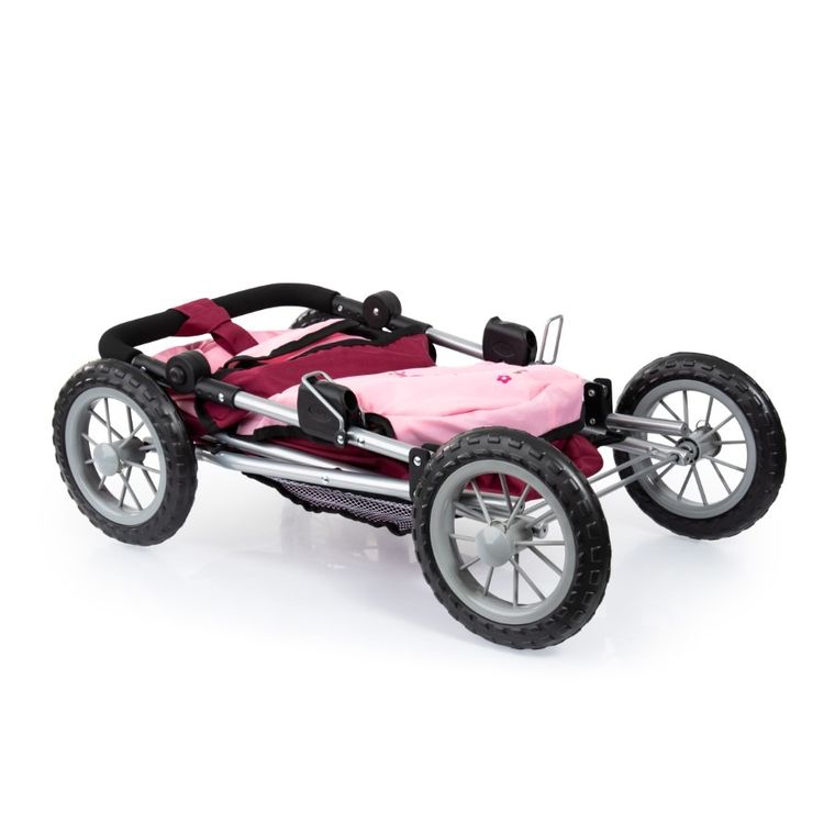 Bayer Design, Trendy, carucior multifunctional pentru papusi, rosu-roz