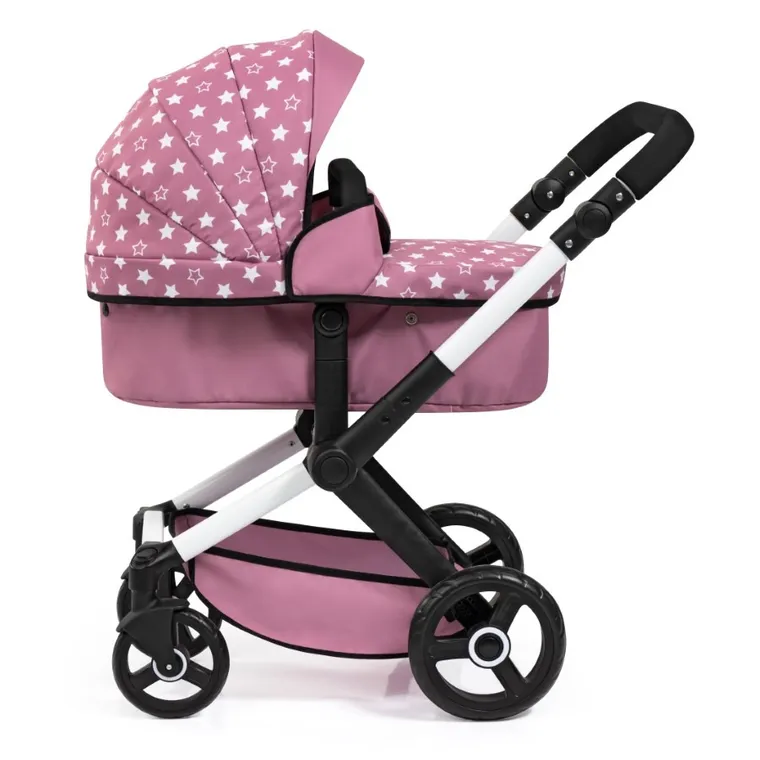 Bayer Design, Xeo, carucior multifunctional pentru papusi, roz