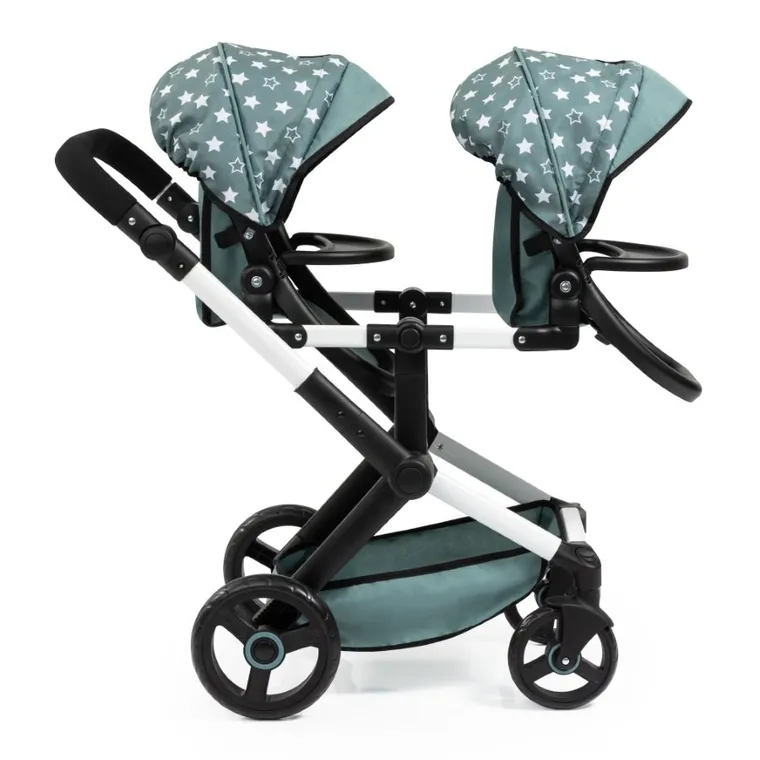 Bayer Design, Xeo Twin, carucior dublu pentru papusi, verde