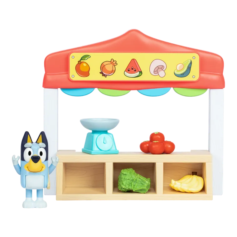 Bluey, magazin alimentar, set cu figurina