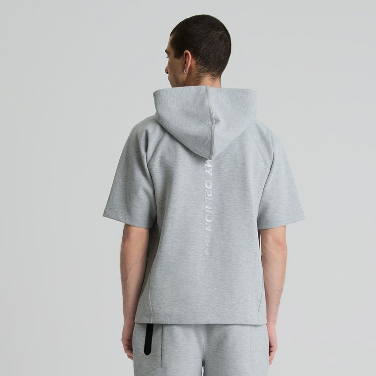 Bluza gri cu maneca scurta NOWEAR