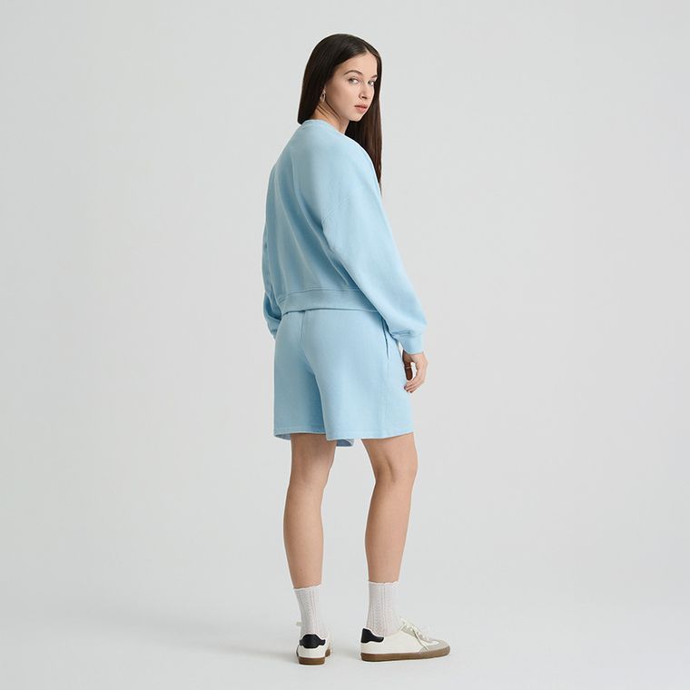 Bluza scurta din bumbac pieptanat NOWEAR