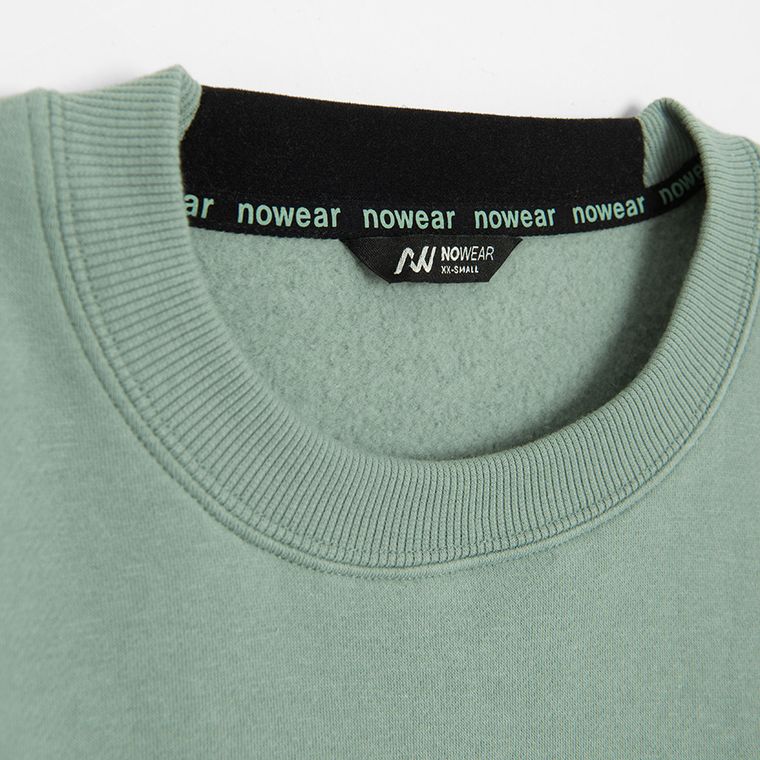 Bluza verde menta cu croiala cropp NOWEAR