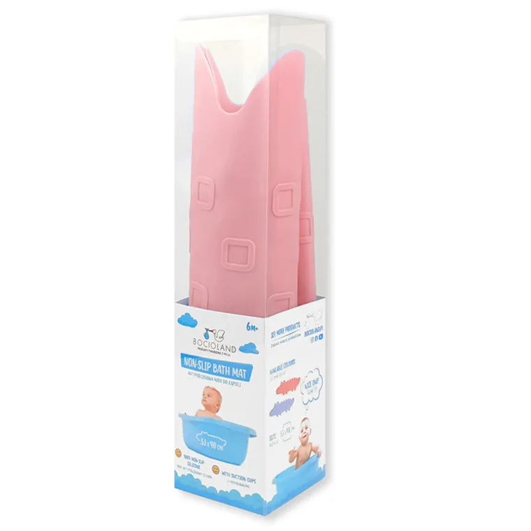 Bocioland, Crocodil, covoras de baie antiderapant, roz