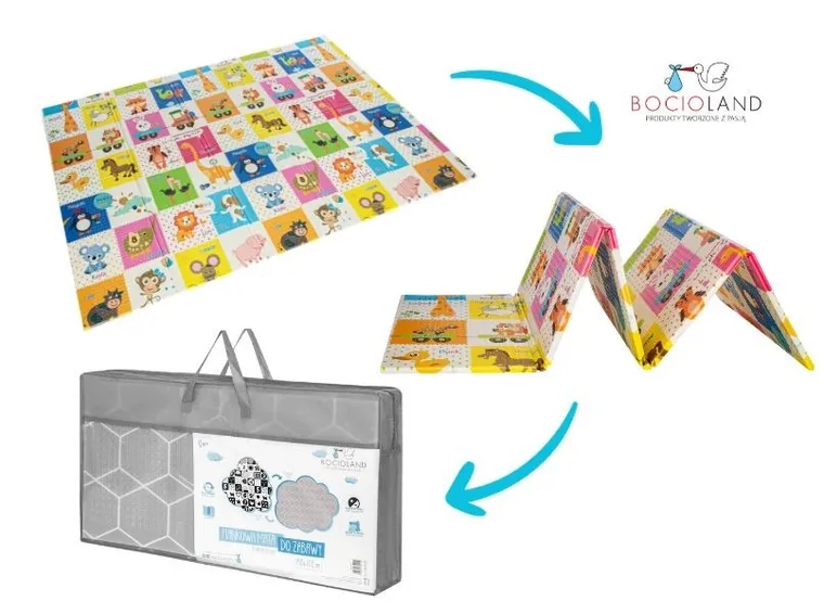 Bocioland, Happy Day, covoras pliabil din spuma, 150-200 cm