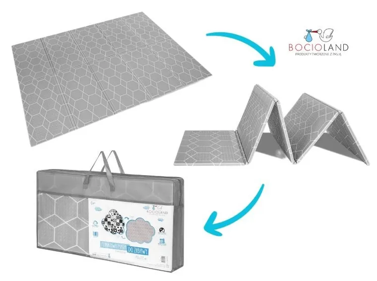 Bocioland, model fagure de miere, covoras pliabil din spuma, 150-200 cm