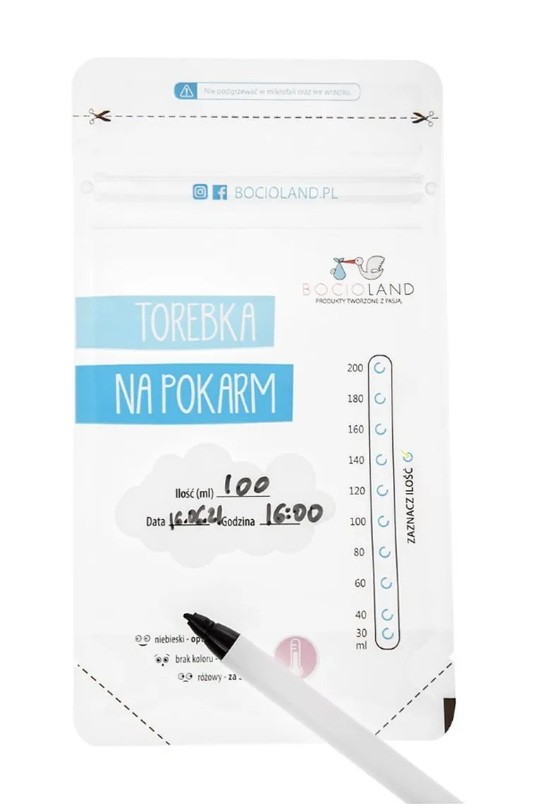 Bocioland, pungute pentru depozitarea si congelarea alimentelor, 30 buc.