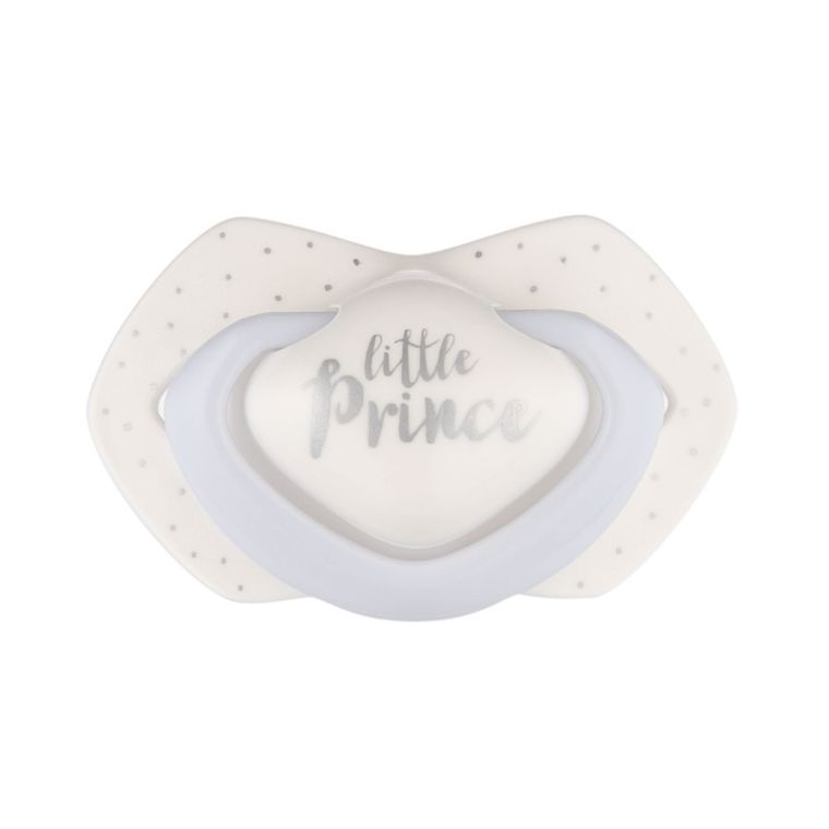 Canpol babies, Royal Baby, suzeta din silicon, simetrica, 0-6m, 2 buc., albastru