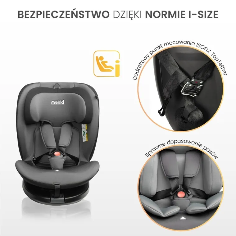 Caretero, Mokki i-Size, scaun auto, 40-150 cm, Beige