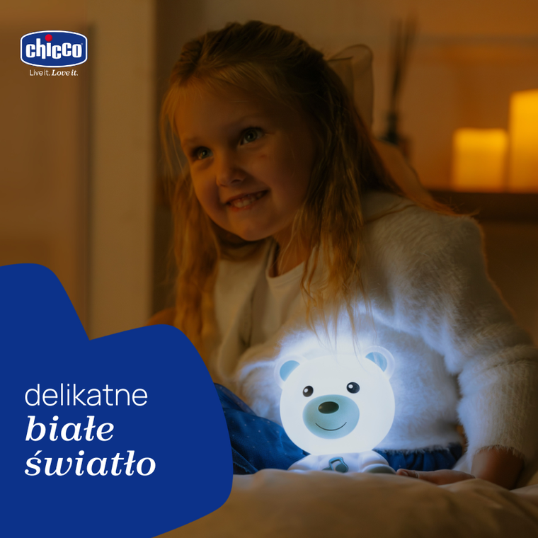 Chicco, First Dreams, lampa de noapte, Ursulet, albastru