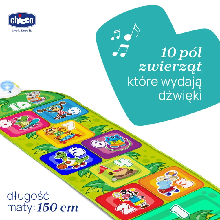 Chicco, Fit&Fun, Covor electronic pentru sotron, jucarie interactiva
