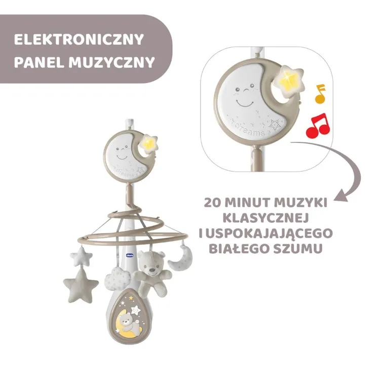 Chicco, Next2Dreams, Carusel pentru patut 3in1, special edition