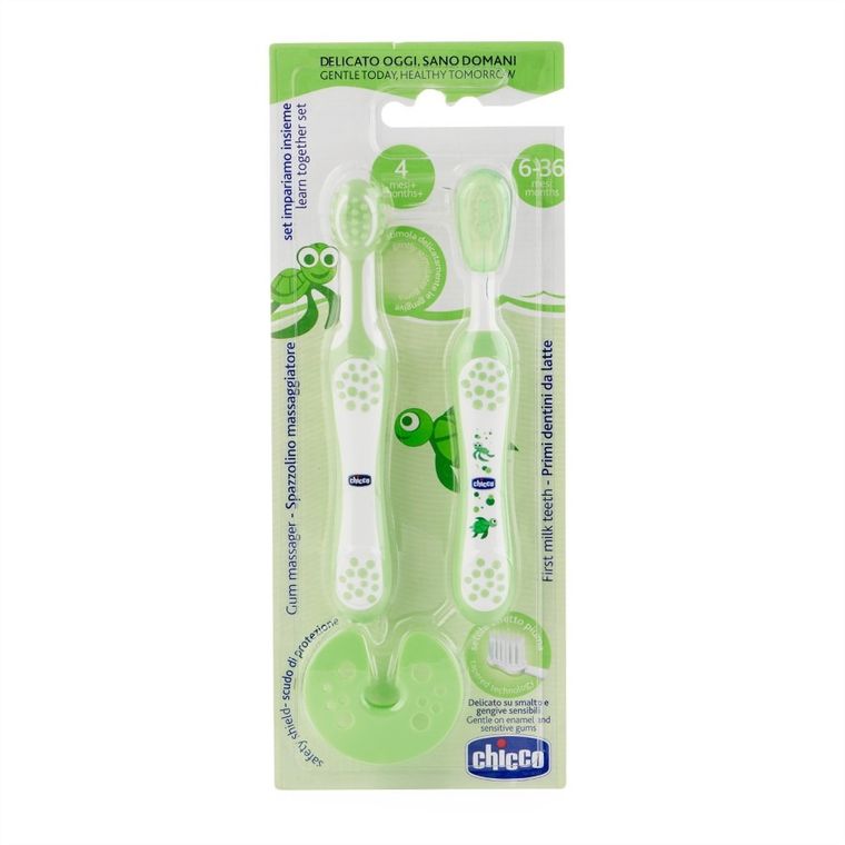 Chicco, periute de dinti si gingii, set
